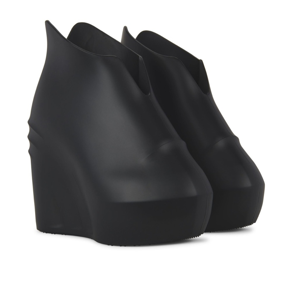NEW IN BOX Authentic GIVENCHY Monumental Mallow Wedge Shoes Boots In Rubber